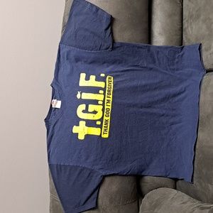 T.G.I.F Thank God I'm Forgiven XL T-shirt